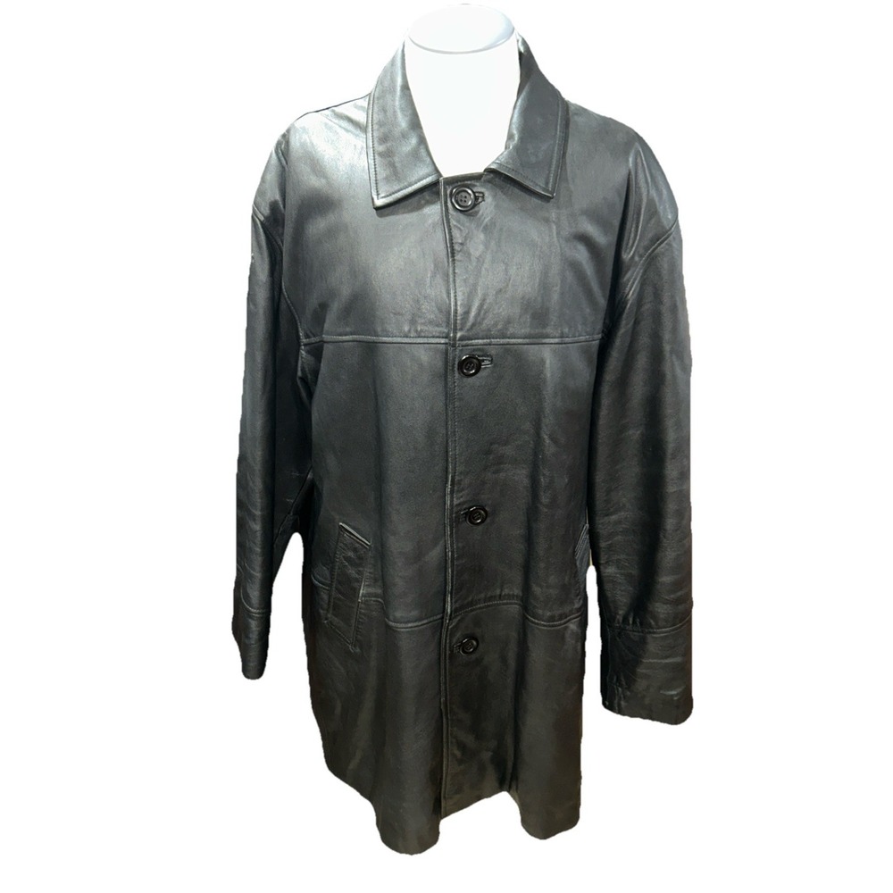 Kircilar Leatherland Coat Mens Leather 52 Black